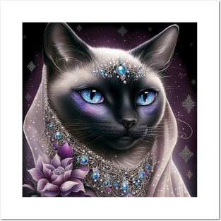 Mesmerizing Siamese cat Posters and Art